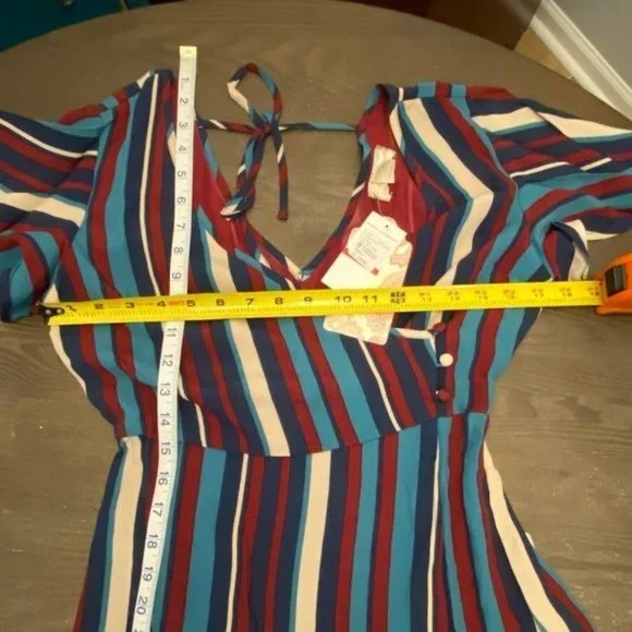 Band of Gypsies Annie Short Sleeve Ruffle Dress XS - Picture 14 of 15